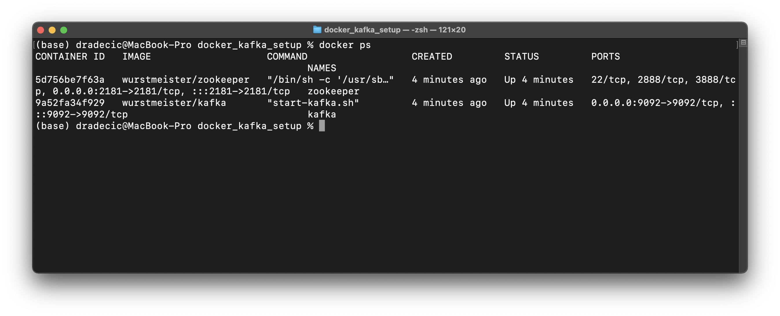 Image 2 — Docker PS command (image by author)