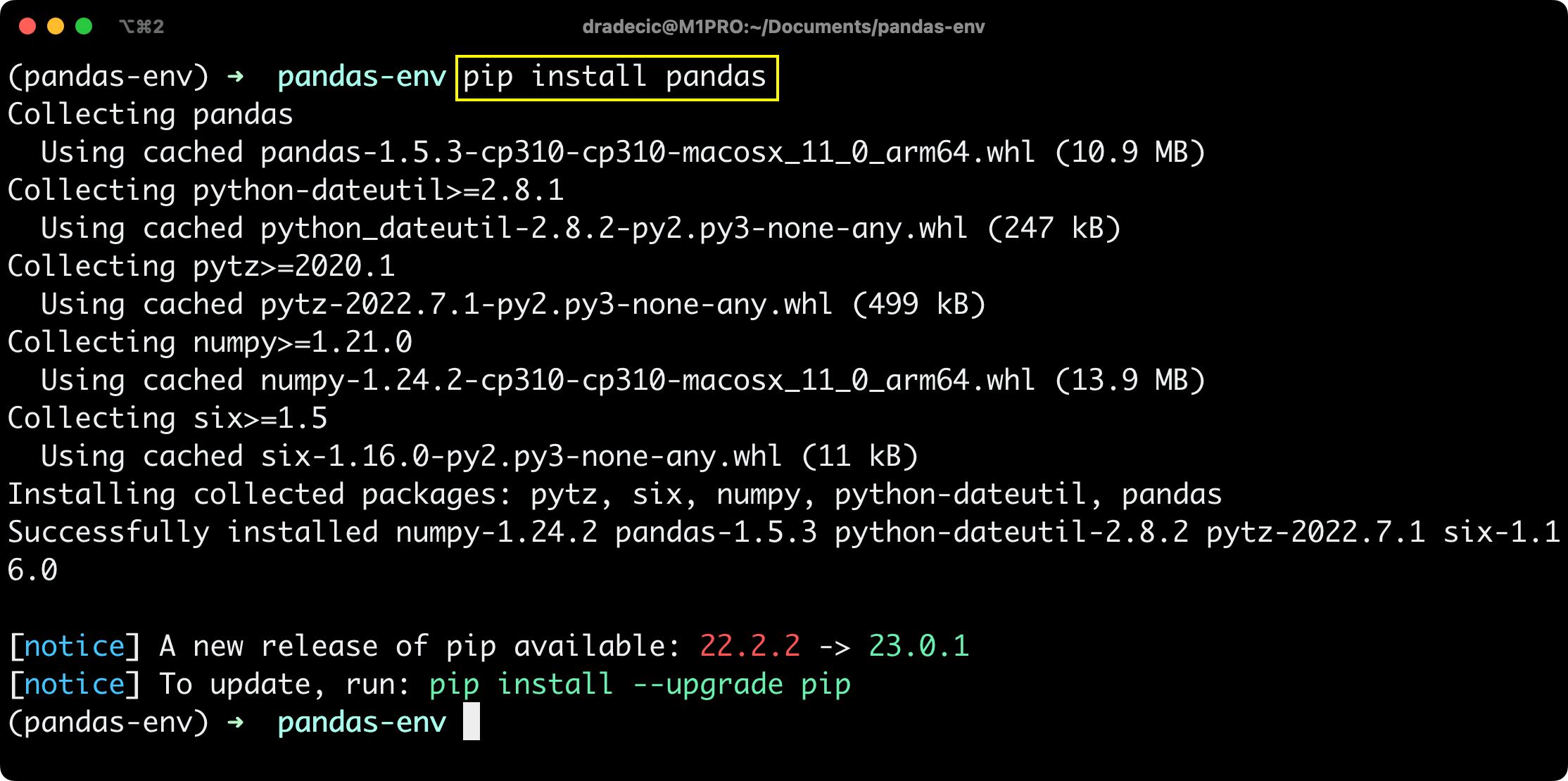 How To Install Pandas With Pip And Anaconda Globally And Inside A Virtual Environment Better 