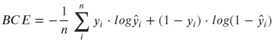 Image 4 — Binary cross-entropy loss formula (image by author)