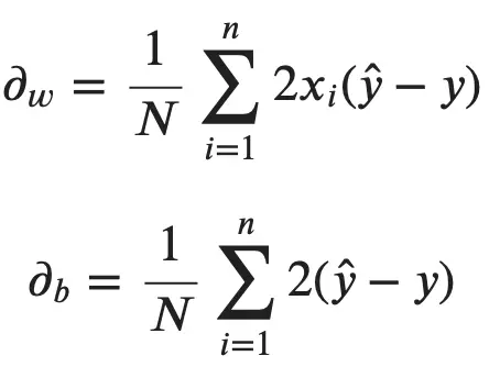 Image 4 — MSE partial derivatives (image by author)