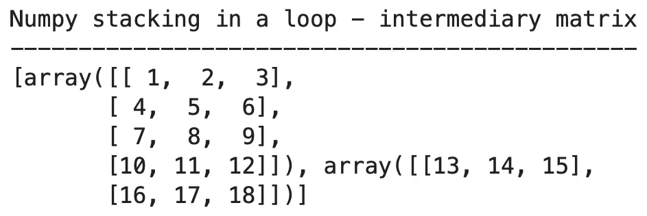 Image 10 - Numpy stacking in a loop (1) (image by author)