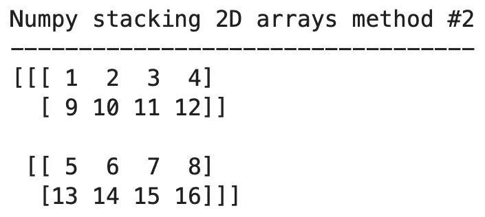 Image 9 - Stacking 2D arrays (2) (image by author)